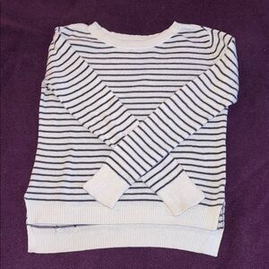 AE Striped Navy and White Women's Sweater